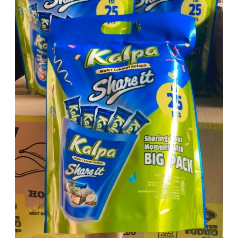 

Kalpa Wafer Cokelat Share It Pouch 90gr dan Kalpa Share It Big Pack 270gr