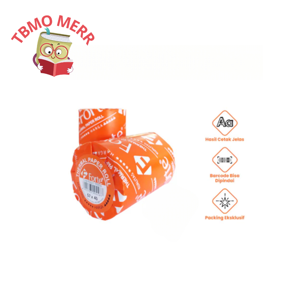 

[Forte] Kertas Thermal Struk Roll Kasir 57x40 / PCS