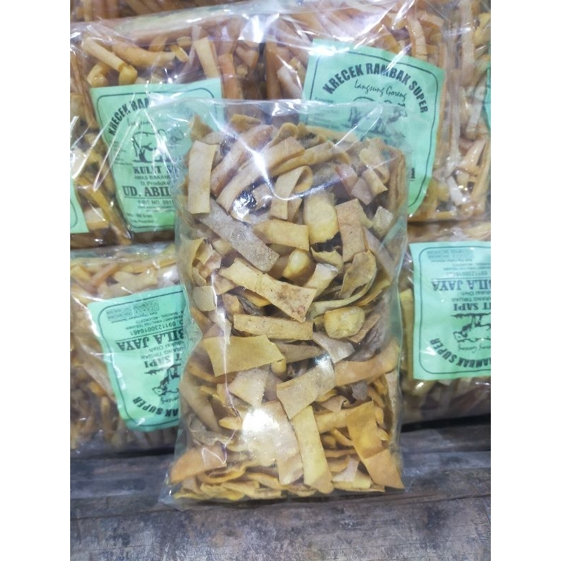 

kerupuk rambak kulit sapi varian pritilan lokal berat 500gr