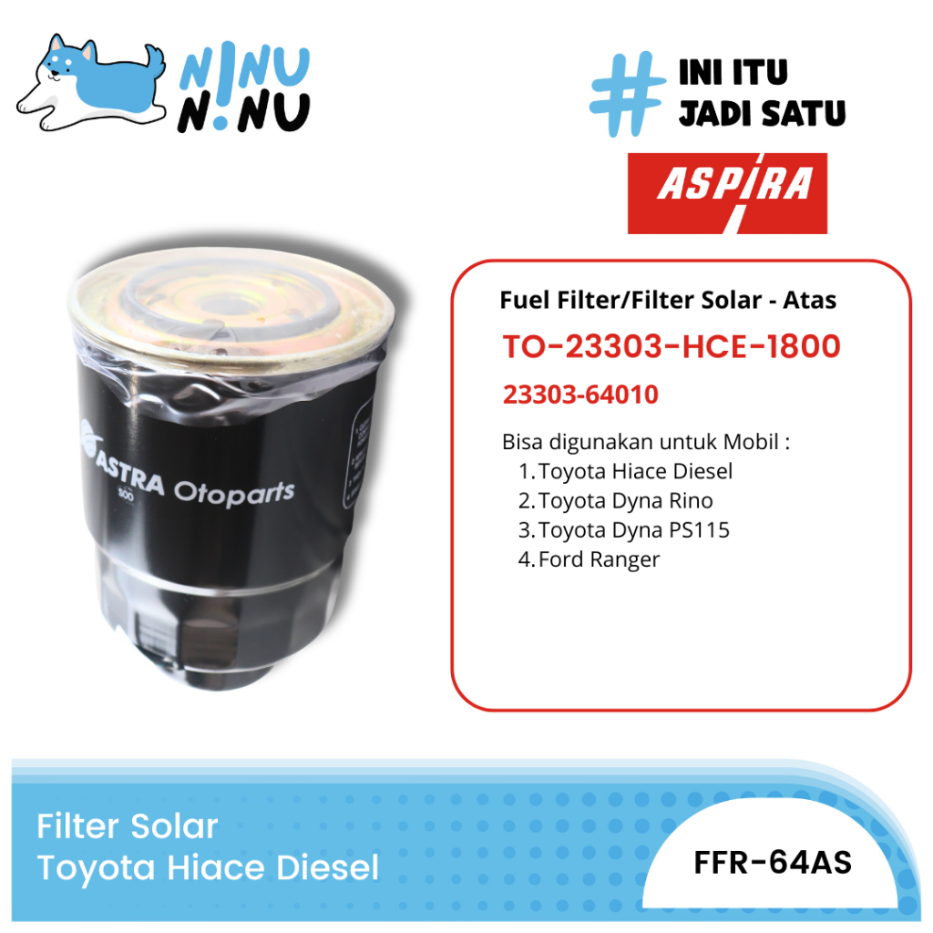 Fuel Filter Toyota Hiace Diesel LH11 Aspira