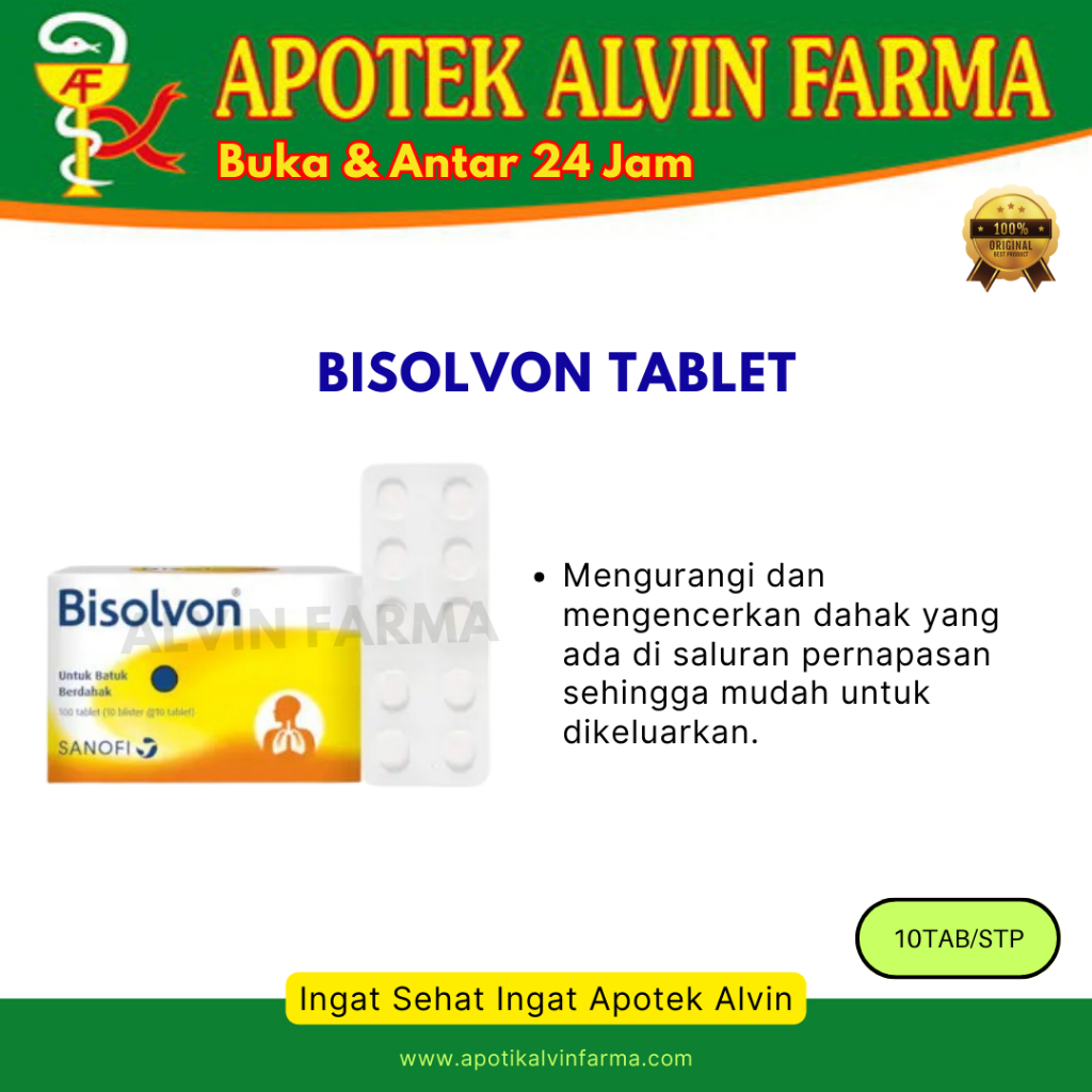 Bisolvon Tablet Obat Batuk Berdahak