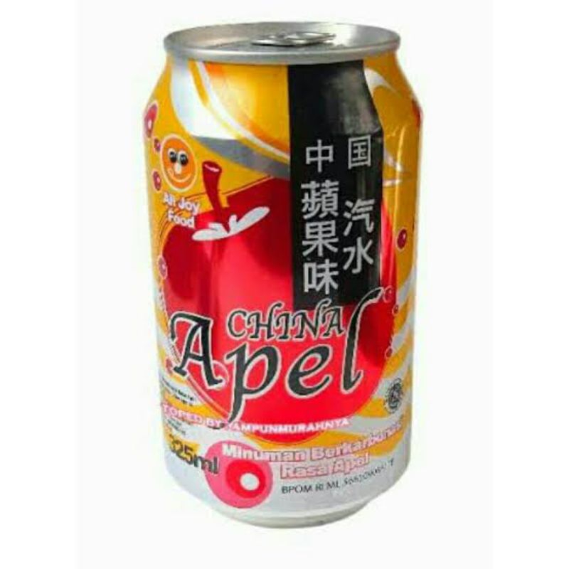 

minuman kaleng apple china jolly 1dus isi 24kaleng masing" 320ml