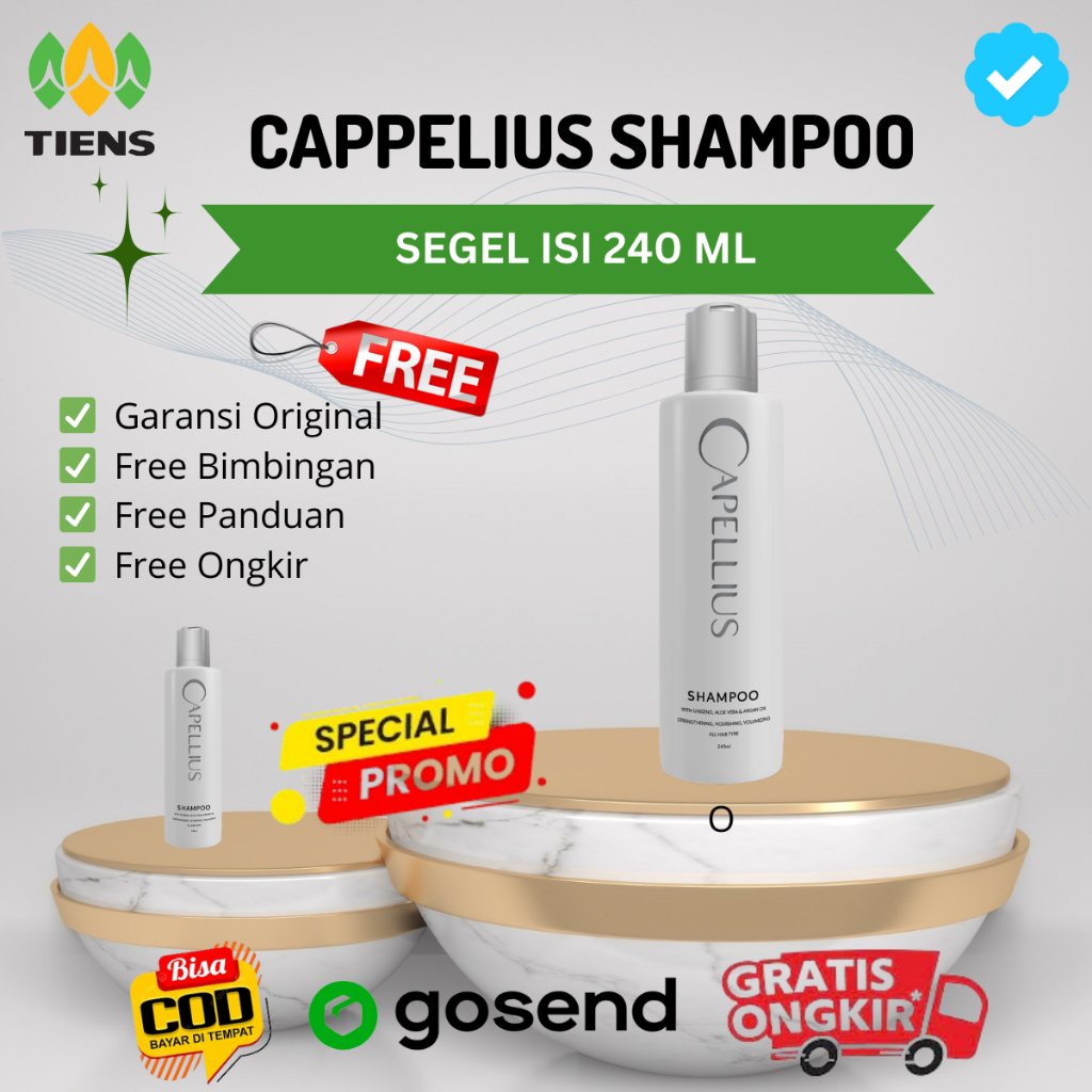 SHAMPOO TIENS CAPPELIUS UNTUK PENUMBUH RAMBUT RONTOK RUSAK PARAH
