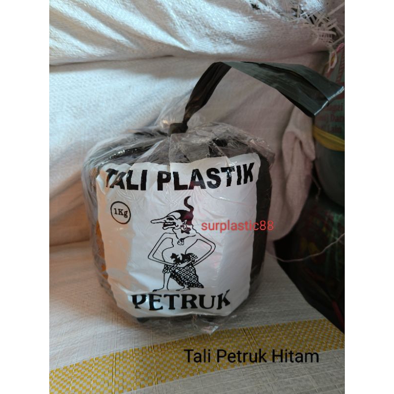

Tali Plastik Hitam Petruk 1kg/Tali Rafia Kualitas Tebal