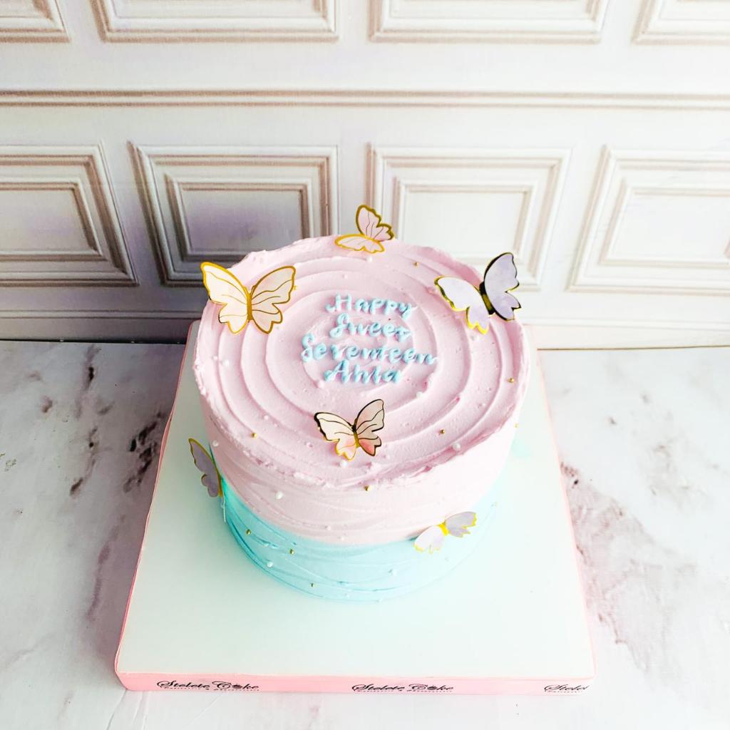 

Kue Ulang Tahun/Birthday Cake/Kue ultah Tema kupu-kupu/Kue Birthday Butterfly
