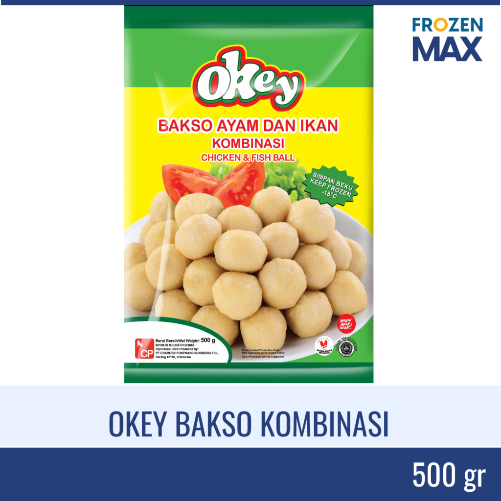 

Okey Bakso Kombinasi 500gr | Bakso Merek Okey