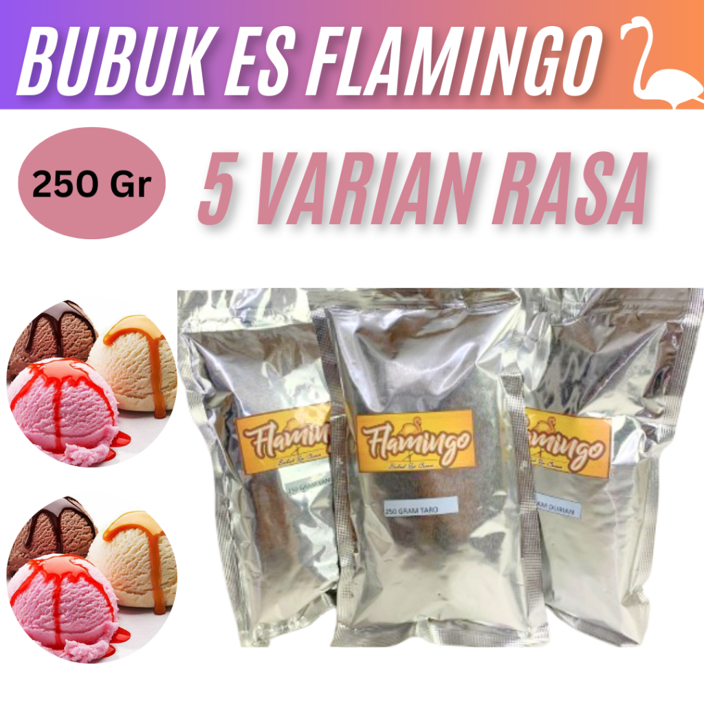 

Bubuk Es Krim Flamingo Bubuk Es Krim 250 Gram Bubuk Es Krim Premium Bubuk Es Krim Rasa Rasa