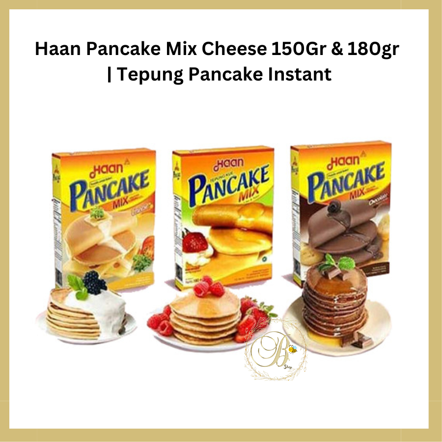 

Haan Pancake Mix Cheese 150Gr & 180gr | Tepung Pancake Instant