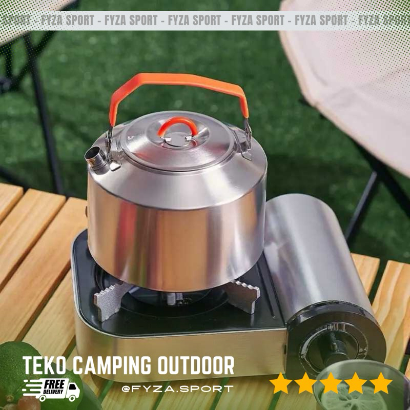 Fyza - Teko Camping Outdoor Stainless Steel/Teapot Kettle Taffsport/Ceret Camping