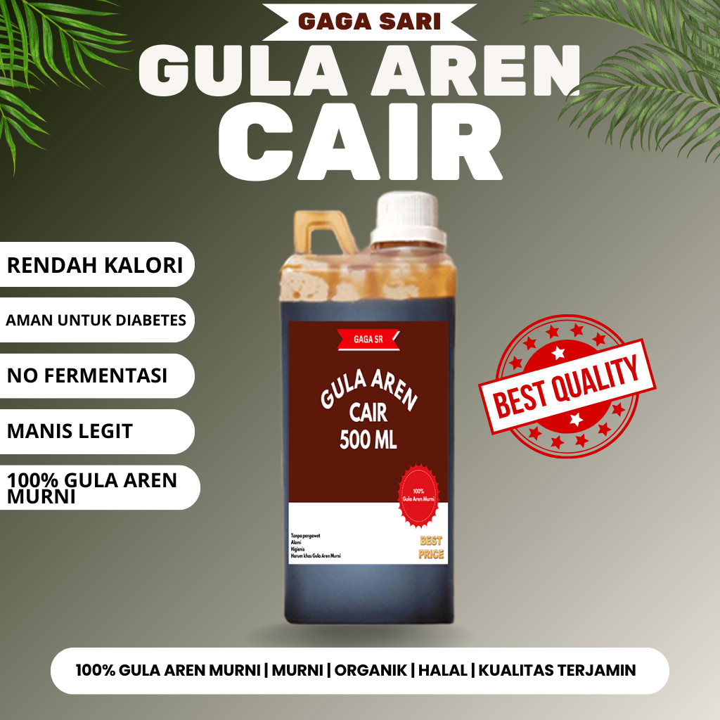 

Gula Aren Cair Premium 500ML | Syrup Palm Organik