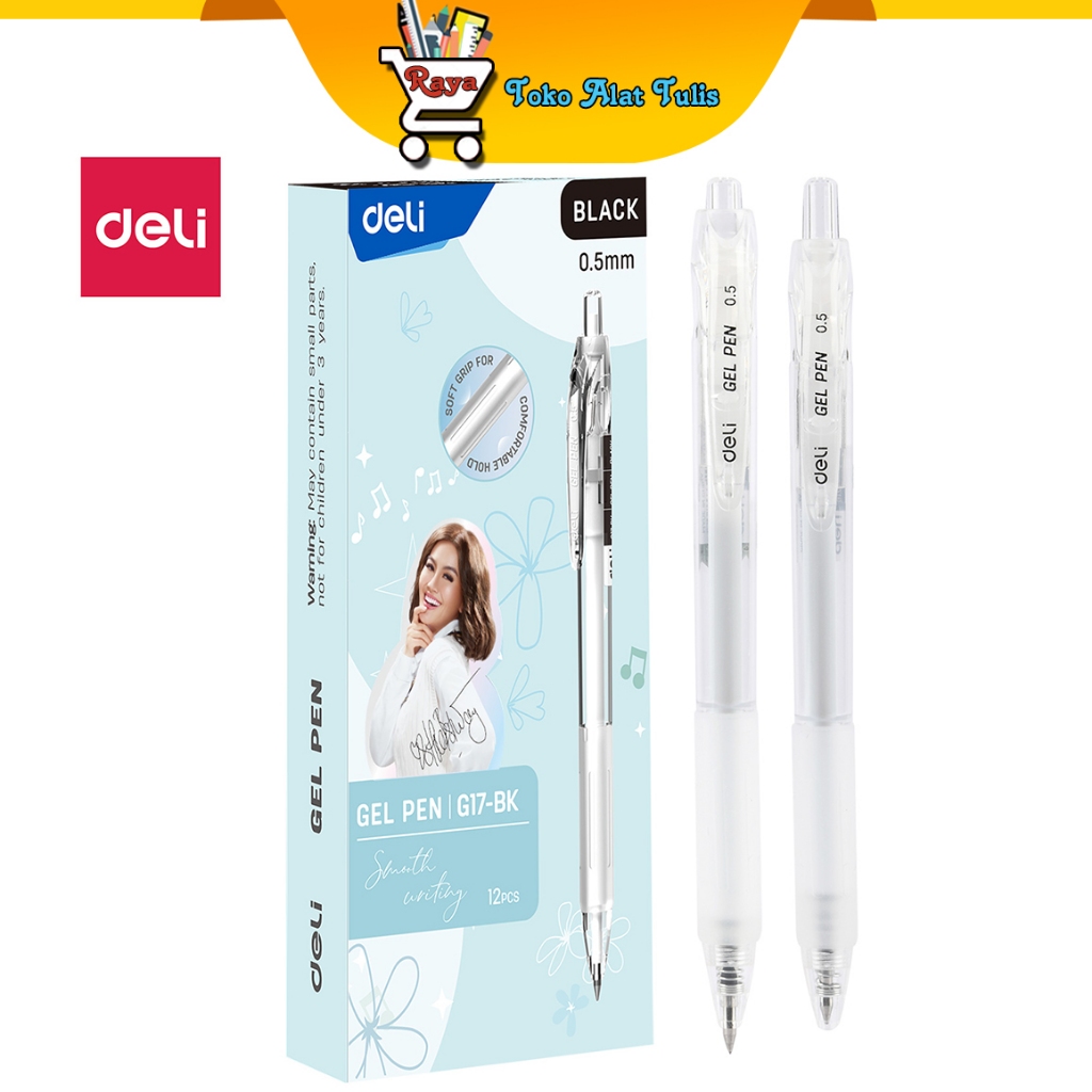 

Deli Pulpen / Gel Pen 0.5mm (Black) CG17-BK