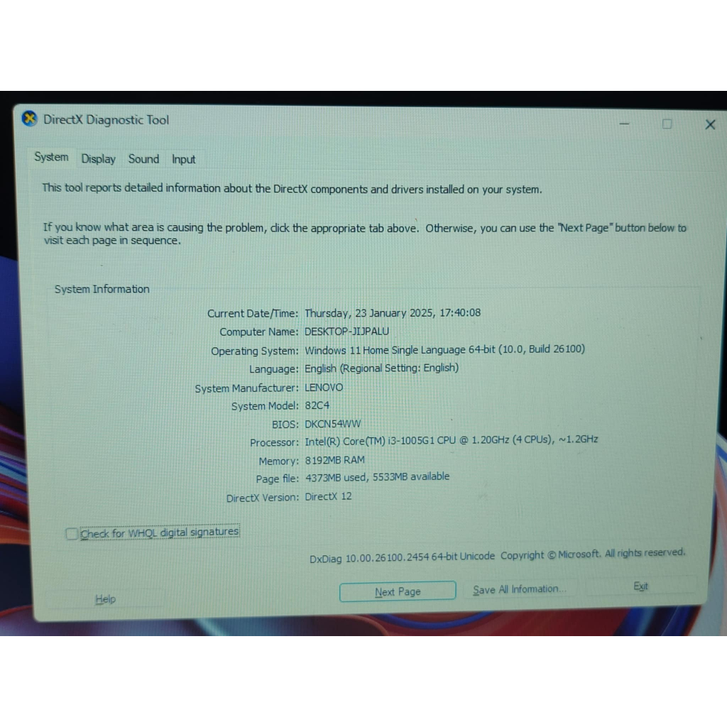 Laptop Lenovo V14 Intel Core i3 Gen 10 Ram 8 GB SSD 256 GB