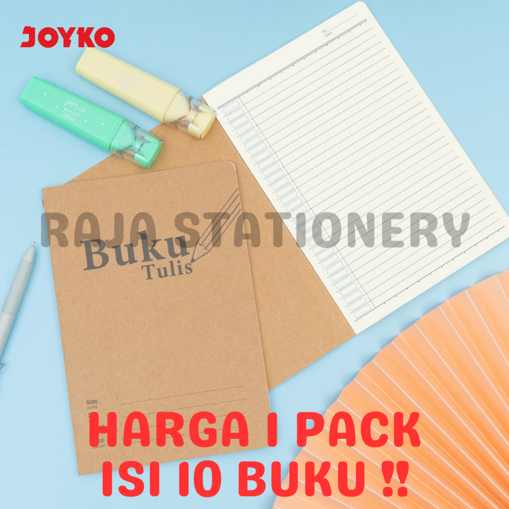 

BUKU TULIS 32 LEMBAR GARIS JOYKO BUKU TULIS SEKOLAH NOTEBOOK JOYKO A5 PACK NB-741 [10PCS]