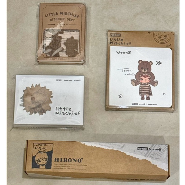 [READY INSTANT] Hirono Merchandise - Hirono Magnet Bookmark / Hirono Umbrella - Payung Hirono / Pouc