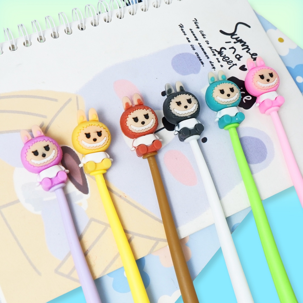 

TnT Ball Point Labubu Pulpen Gel Karakter Lucu Pena Gel Per pcs / Gel Pen B3830
