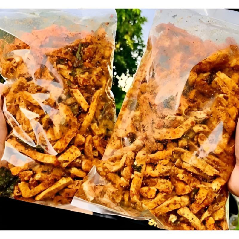 

Basreng Viral Gurih Baso Goreng pedas daun jeruk 500gr