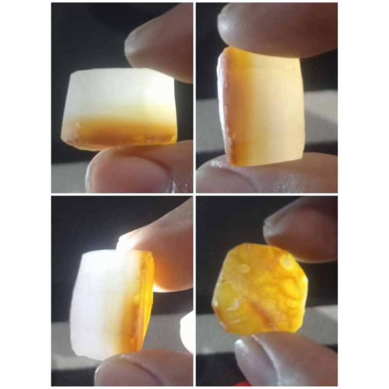 Bahan batu polkas Anggur obi Nukleus alas bawah orange dan kuning