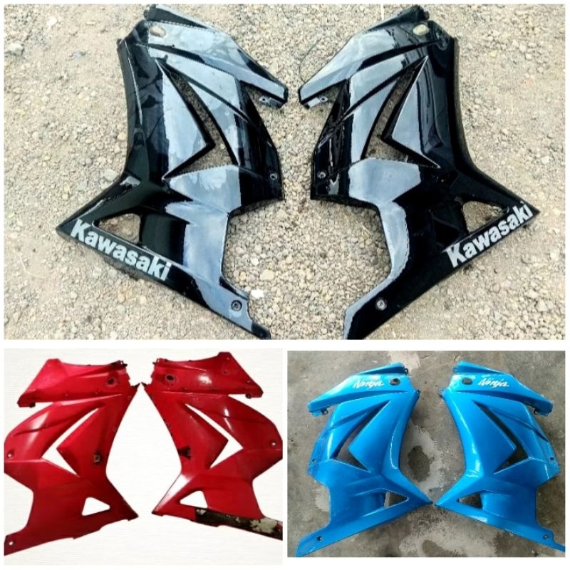 Fairing NINJA 250 KARBU ORI 2nd - Firing dek sayap luar body NINJA250 lama karburator ori set