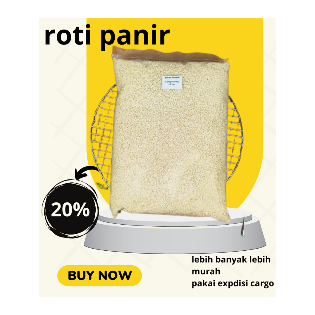 

ROTI PANIR / BREADCRUMBS kemasan repack COCO BERBAGAI MAKANAN OLAHAN
