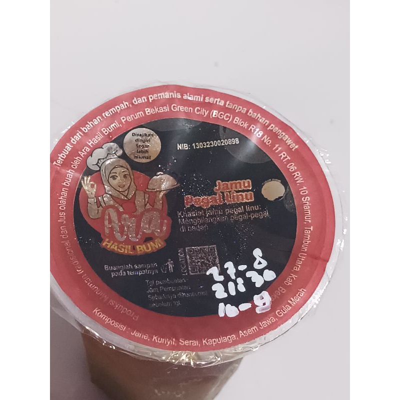 

Ara hasil bumi jamu pegalinu 200ml / 250ml / 1000ml