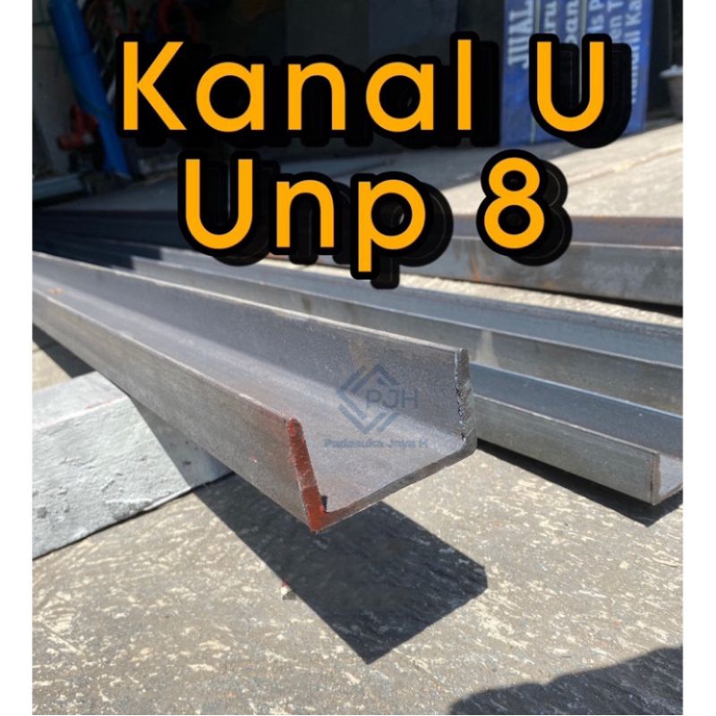 UNP 8 kanal U  80mm. besi baja UNP multifungsi, cocok untuk mesin. panjang tersedia di 10cm sampai 7