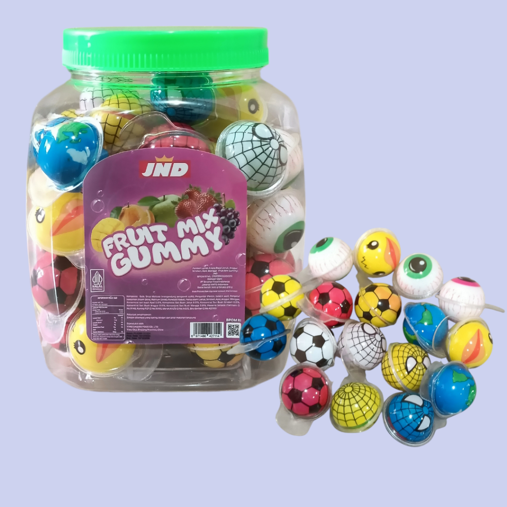 

Permen Lunak Fruit Mix Gummy Aneka Karakter Isi 50 pcs