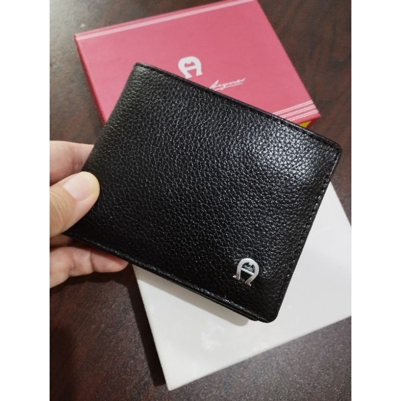 Dompet kulit asli Aigner Pria