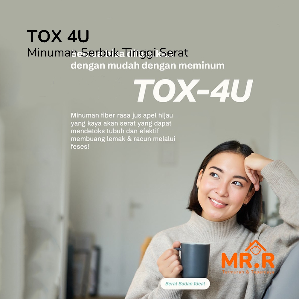 

Minuman Serbuk Tinggi Serat Detox Tubuh TOX 4U (1 BOX ISI 15PCS) Mendukung Pencernaan Secara Optimal