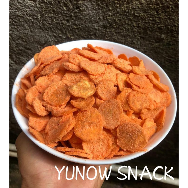 

Keripik pisang rasa keju 250 gram tebal keju nya