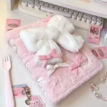 

A5 Pink Ribbon Coquette Fluffy Binder Free Slevee 4p | Collection Book