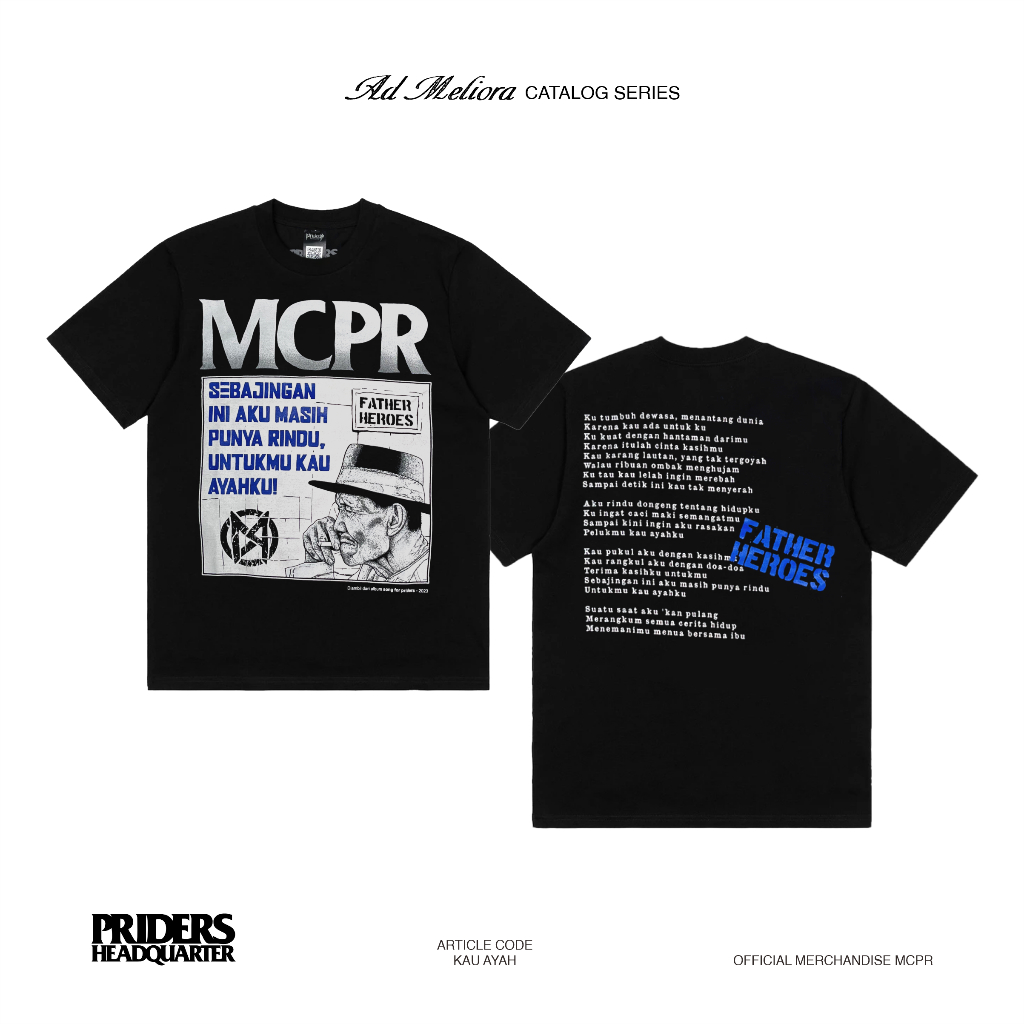 Kaos Band MCPR - KAU AYAH [100% ORIGINAL]