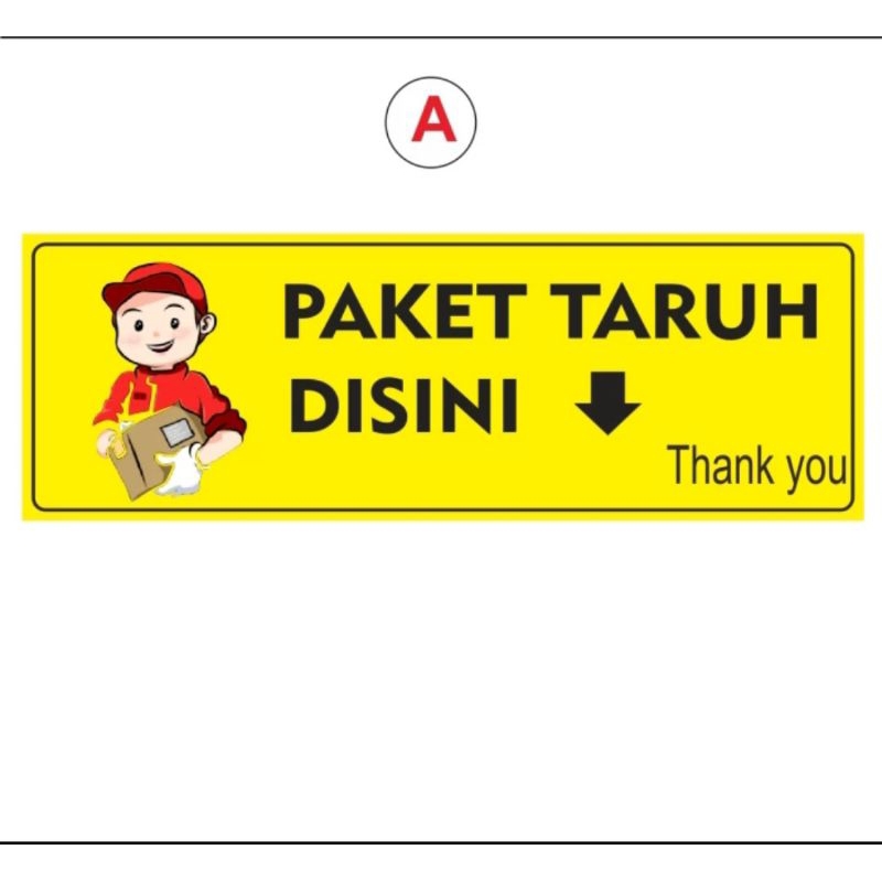 

Sticker Rambu rambu tarok paket disini