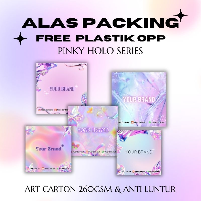 

[FREE PLASTIK] ALAS PACKING PINKY HOLO SERIES ART CARTON 260gsm | KOTAK GELANG CINCIN | Packaging Bracelet Freebies Ring Jewelry Beads Souvenir 5x5 6x6 7x7 8x8 9x9 10x10 11x11