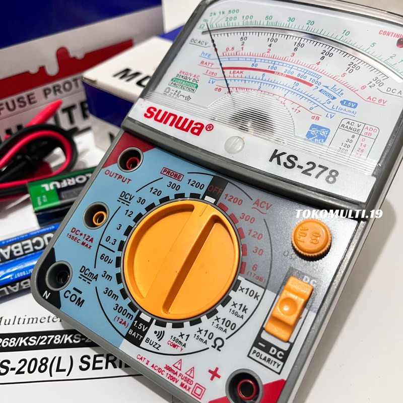 Multitester Analog SUNWA KS-278 Multitester Original