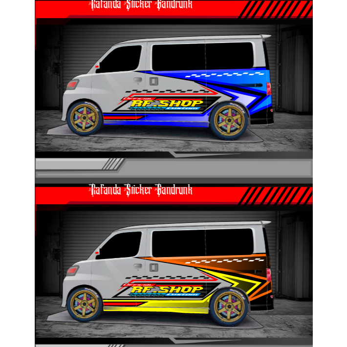 STIKER DECAL GRANDMAX BLINDVAN LUXIO APV AVANZA DLL