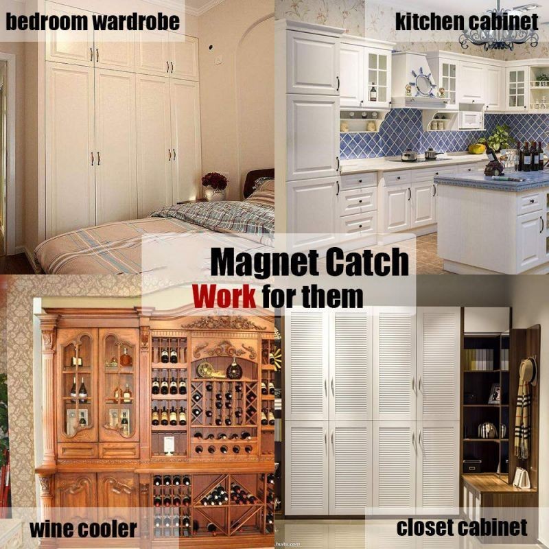 RB 10cm Magnet Pintu Lemari Magnet Pintu Sliding Mandi Door Closer Magnet Magnet Pintu Kamar Mandi