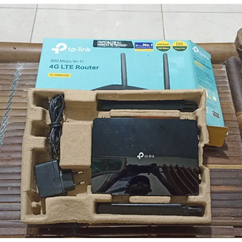 modem tplink TL-MR6400 bekas komplit