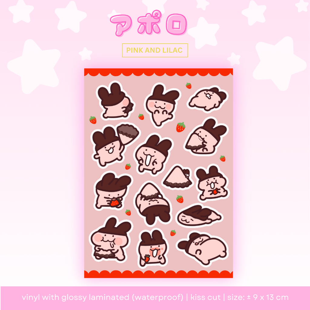 

Meiji Apollo Sticker Sheet | Deco Sticker Japan Waterproof