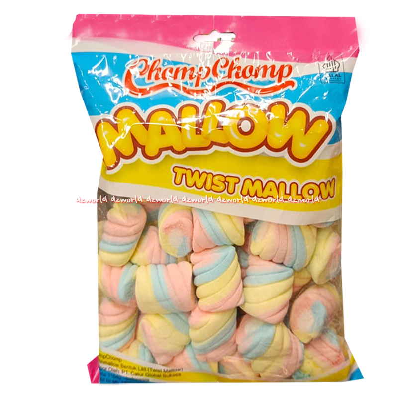 

Chomp Chomp 200gr Mallow Twist Mallow Marsmallow Warna Warni Permen Bentuk Lilit Permen Mars Mellow