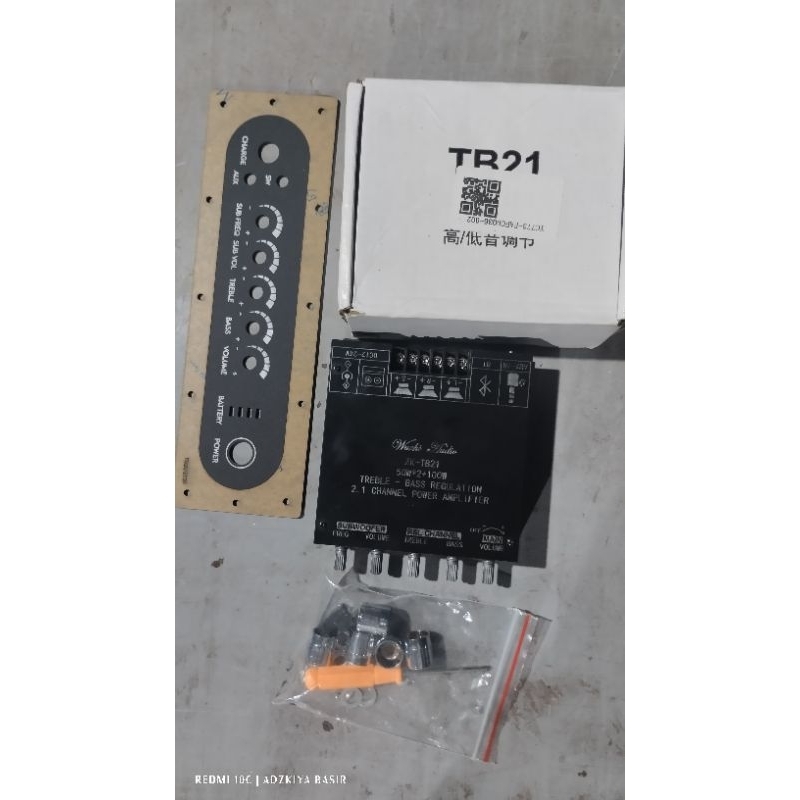 ampli wuzhi audio zk-tb21 original plus panel kontrol akrilik