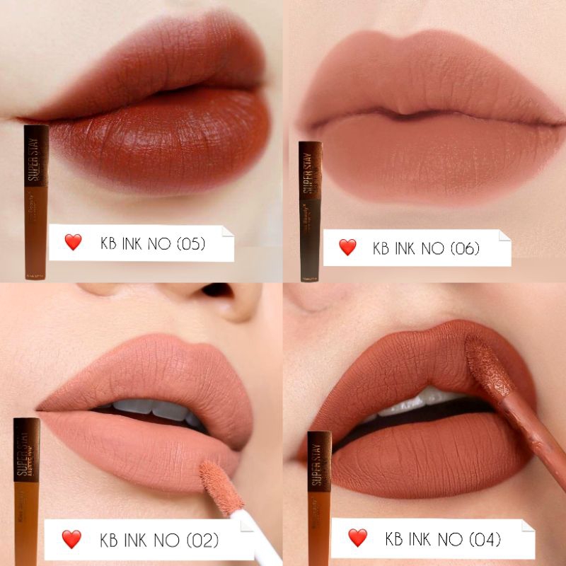 [ SATUAN ] KISSBEAUTY INK LIPCREAM COFFEE EDITION MATTE