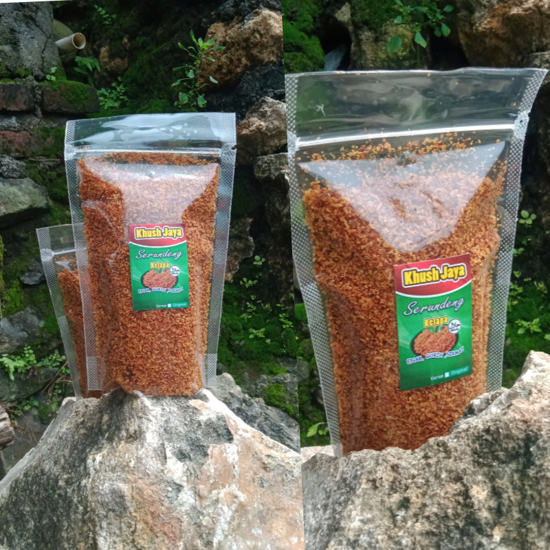 

SRONDENG KELAPA ASLI SUPER GURIH SERONDENG VARIAN RASA ASIN DAN PEDAS