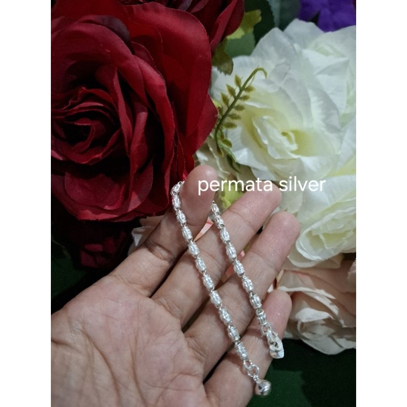 Gelang Perak Bambu an