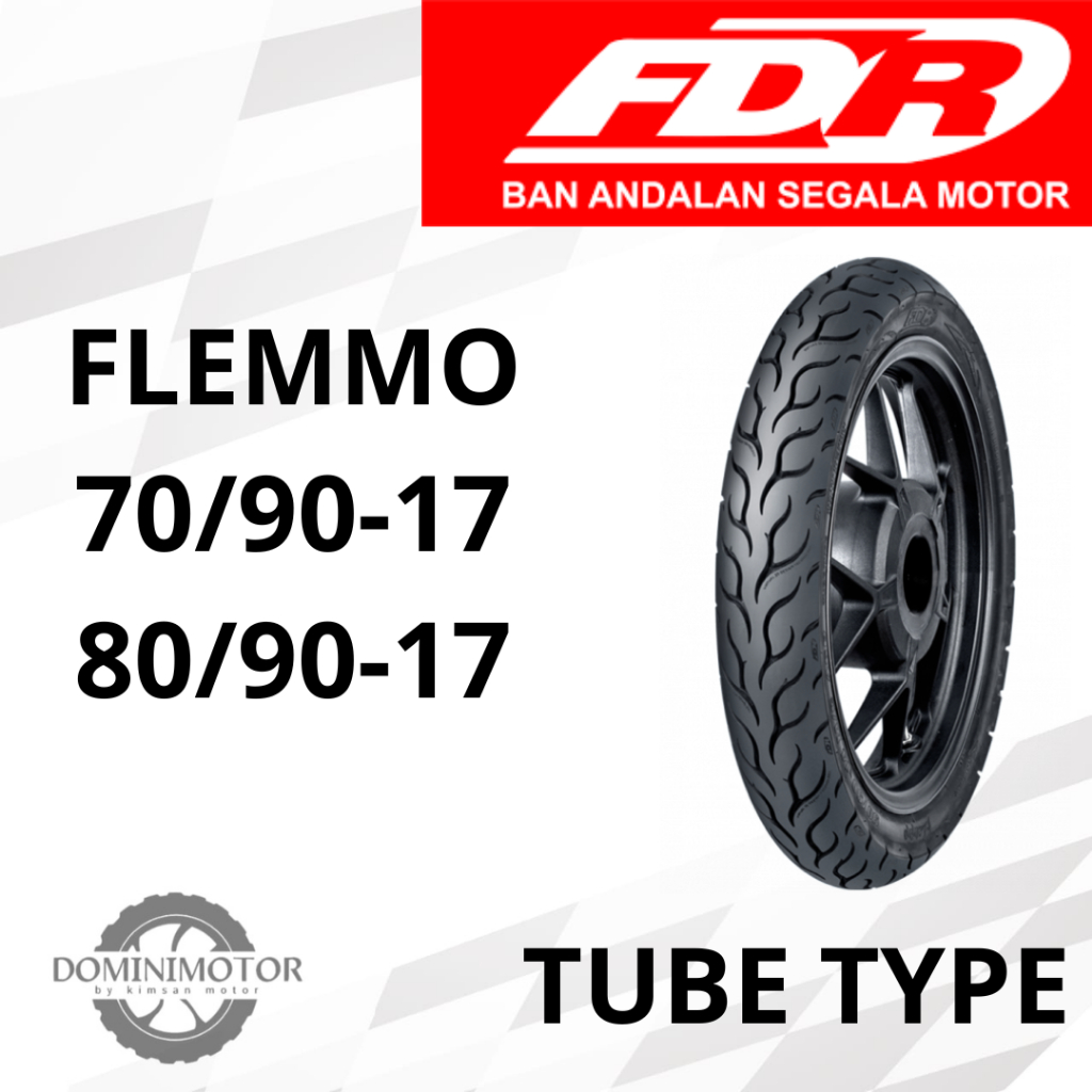Ban Ring 17 Ban FDR 70/90-17 80/90-17 Tubetype (pakai ban dalam) Ban Motor Ring 17 Ban FDR Ring 17