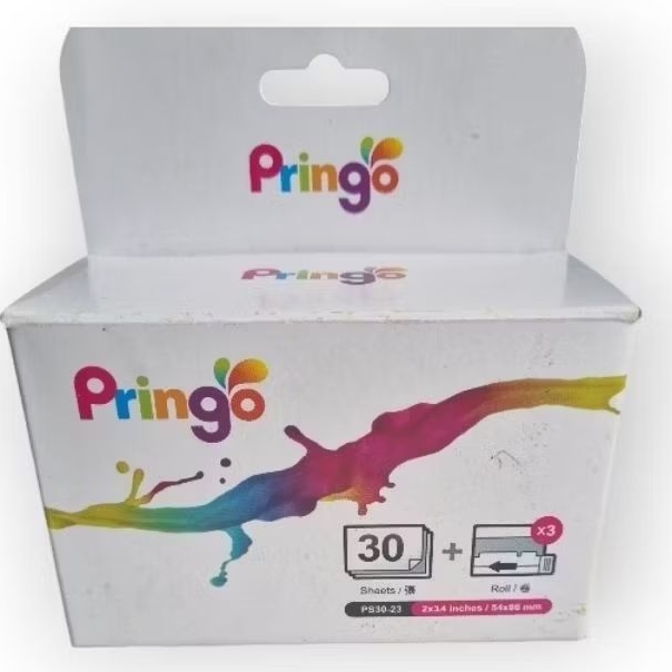 Kertas foto Pringo Printer Cartridge Pringo printer 30 Sheets