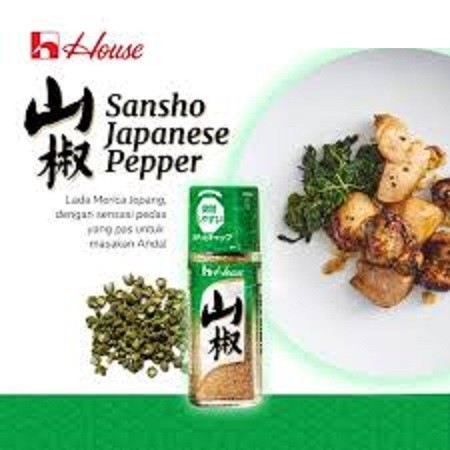 

HOUSE FOODS Kokusan Sansho (Zanthoxylum Piperitum)10gr /Lada Impor Premium Japan