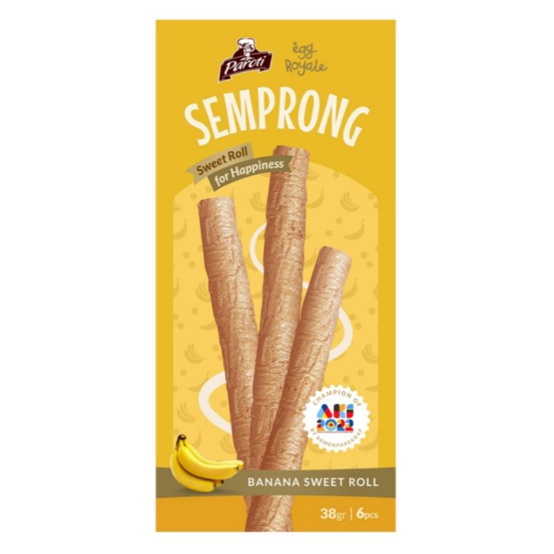 

Paroti Semprong Sweet Roll 38gr / Pisang / Wijen