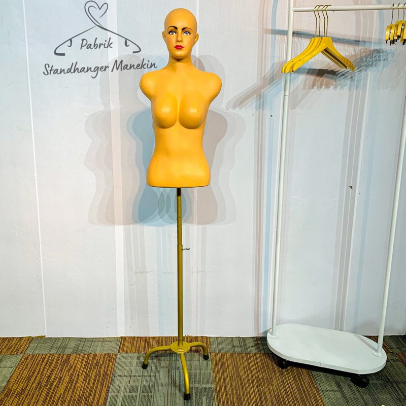 Manekin Dewasa Wajah Make Up | Torso Dewasa | Manekin Dewasa Ada Kepala | Patung Plastik wajah | Tor