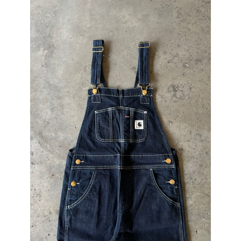 CARHARTT WIP - W' BIB OVERALL BLUE RINSED