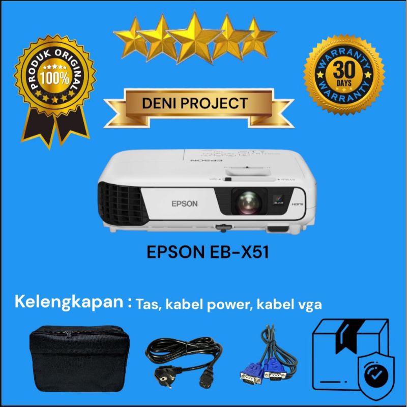 Proyektor Epson EB - X51 / Projector Epson EB-X51